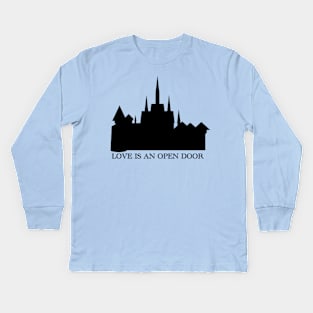 Love Is An Open Door Castle Kids Long Sleeve T-Shirt